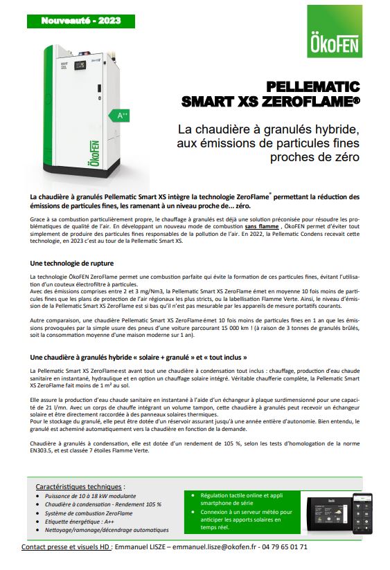 PELLEMATIC SMART XS ZEROFLAME